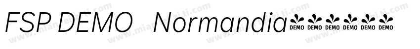 FSP DEMO   Normandia字体转换